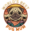 Weltbeste Pug Mum