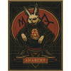 Anarchic bunny in punk style