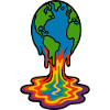 Earth Melting Rainbow Lava
