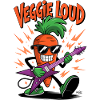 Carotte Veggie Loud Rock N Roll