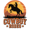 Cowboy Rodeo - Wild West Sunset Design