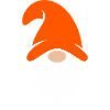 Orange Hat Garden Gnome