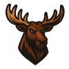 Moose Head Illustration