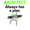 Architect with a plan