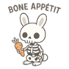 Bone Appetit Skeleton Bunny
