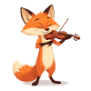 Fuchs Violine Fröhliche Melodien