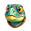 Cheerful Cartoon Turtle