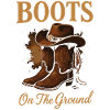 Bottes Au Sol Style Cowboy