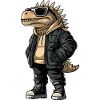 Dinosaur stegosaurus Cool Winter