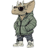 Dinosaur triceratops Cool Winter