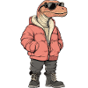 Dinosaur brontosaurus Cool Winter