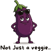 Naughty eggplant with sunglasses veggie cartoon