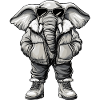 Elephant Cool Winter