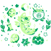 Green Halloween Vibes