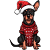 Doberman Dog Christmas
