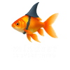 Mindset Goldfisch mit Helm, Motivationsspruch