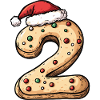 2 Number Cookie Christmas