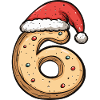 6 Number Cookie Christmas