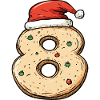 8 Number Cookie Christmas
