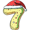7 Number Cookie Christmas