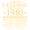 1981 Year Legend 45th Birthday Gift