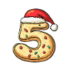 5 Number Cookie Christmas