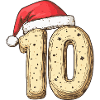 10 Number Cookie Christmas
