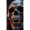 Dark skull with bloody accents