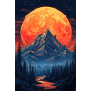 Illustration of a Mountain Landscape