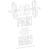 No Pain No Gain Barbell Motto