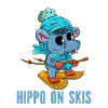 Nilpferd Ski 