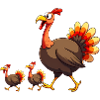 Bébé dinde de Thanksgiving