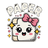 Scissors Stone Paper Kawaii Paper