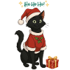 HoHoHo!! schwarze Katze