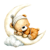 sleeping teddy bear