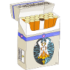Boîte Cigarettes Enflammée Cœur