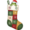 Cartoon Funny Christmas Sock with Frog