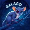 Galago Night Eyes Peluche Breloque