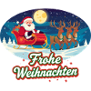 Merry Christmas Reindeer Sleigh