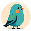Small green-blue bird