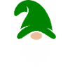 Emerald Gnome Garden Charm