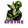 Green Alien Sphynx Cat Lover