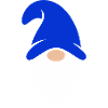 Cute Dark Blue Christmas Gnome