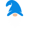 Cute Blue Hat Christmas Gnome