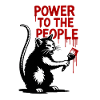 GraffitiKatze Rote Botschaft