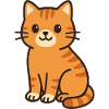 Cuddly Kitten Orange Stripes