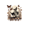 Reading Skeleton Be Kind Stay Weird