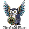 Wise Owl with Clock – Timeless Wisdom