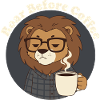 Pas avant le Lion du café