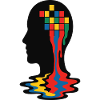Vivid Mind Mosaic Silhouette